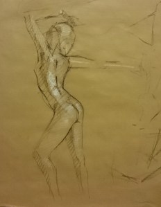 croquis modèle dessin académique