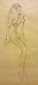 croquis modèle dessin académique